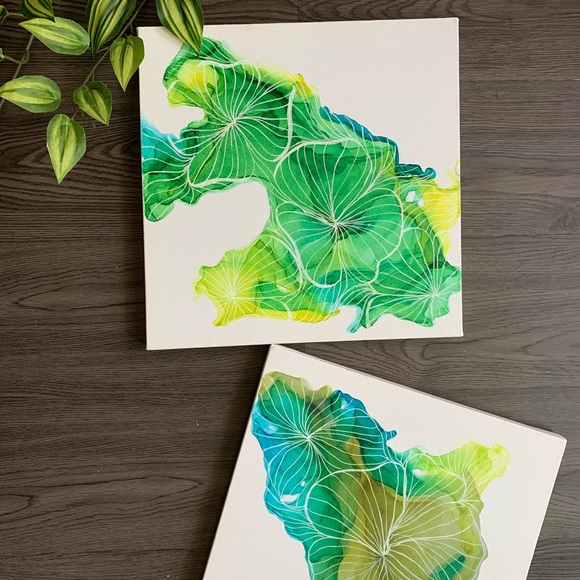 triad_art_design Other - 12”x12” canvas set of two. Original abstract art